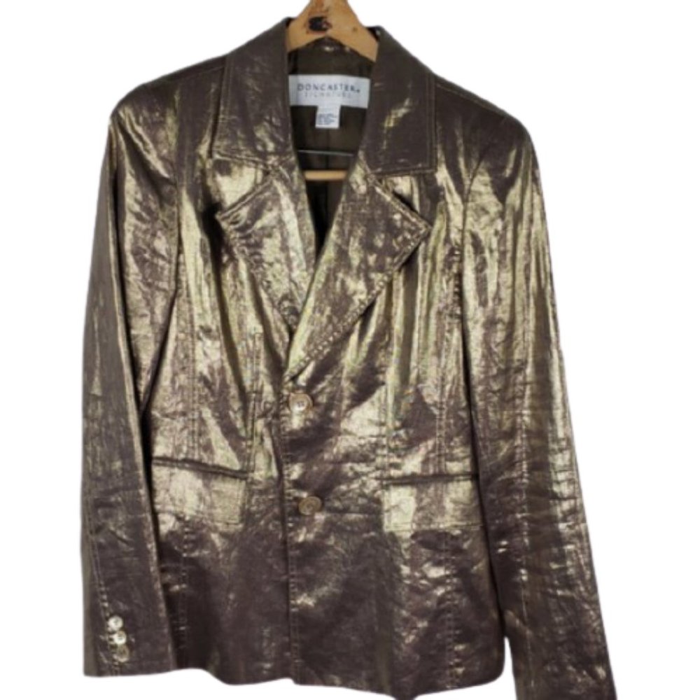 Doncaster Signature Bronze Metallic Linen 12